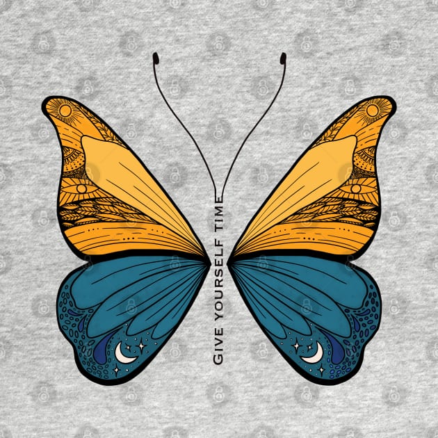 Inspirational art, spiritual butterfly by BosskaDesign